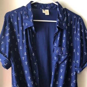 Button down sailor shirt